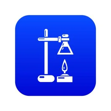 Chemical process icon, simple black style Stock Illustration