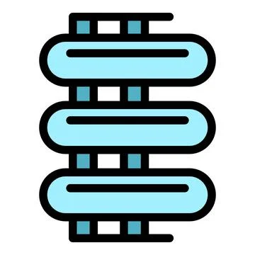 Chemical production process using pipeline system with storage tanks Stock Illustration