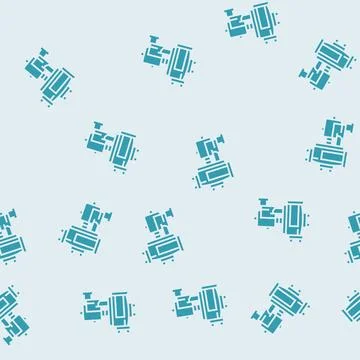 Chemical pump engineer glyph seamless pattern 스톡 일러스트