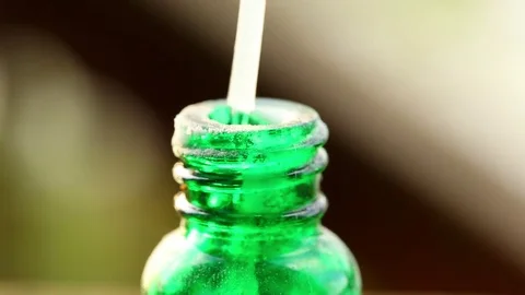 Chemical reaction in bottle react reacting Video stock 74480111