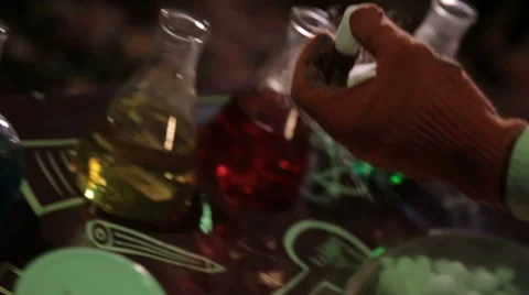 Chemical reaction Stock Footage 62110812
