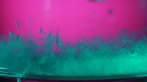 Chemical Reaction Tablet Dissolving Stock Footage 36617662