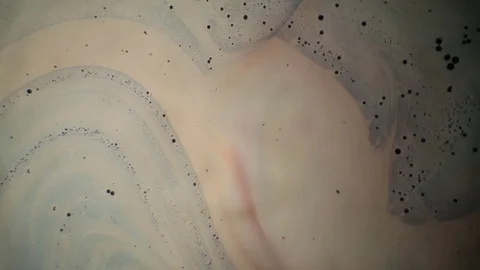 Chemical reaction under microscope Stock Footage 70736399