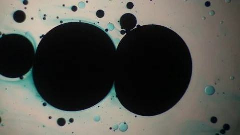 Chemical reaction under microscope Stock Footage 70736568