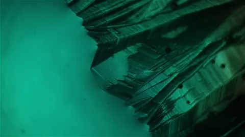 Chemical reaction under microscope 스톡 동영상 71109308