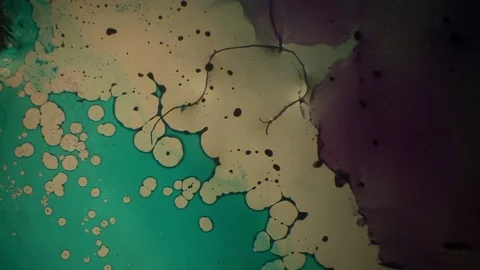 Chemical reaction under microscope Stock Footage 82549134