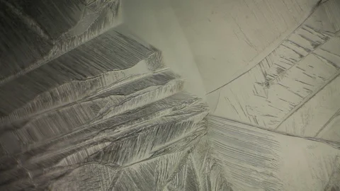 Chemical reaction under microscope Stock Footage 82550269