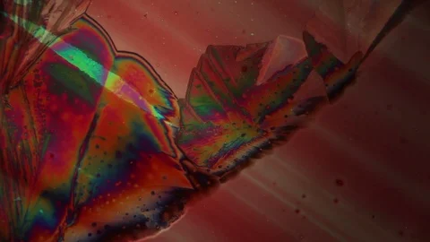 Chemical reaction under microscope Stock Footage 82550274