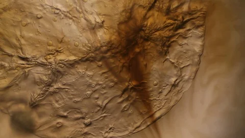 Chemical reaction under microscope Stock Footage 98545841