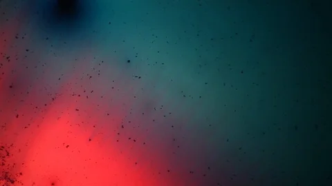 Chemical reaction under microscope Stock Footage 98546082