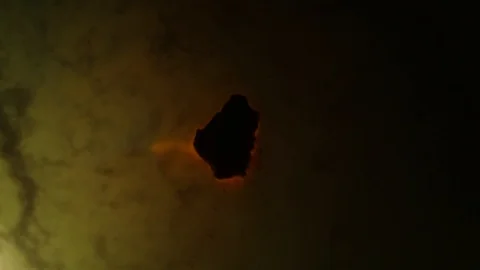 Chemical reaction under microscope Stock Footage 98546233