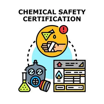 Chemical safety certification program for hazard protection Illustration