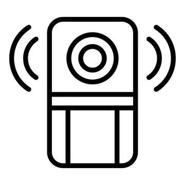 Chemical sensor icon outline vector. Digital technology Stock Illustration
