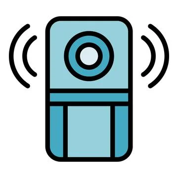 Chemical sensor icon vector flat Stock Illustration