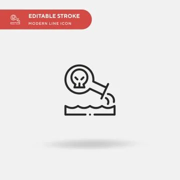 Chemical Simple vector icon. Illustration symbol design template for web mobi Stock Illustration