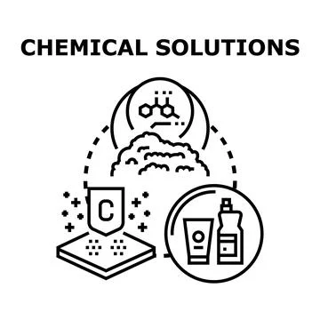 Chemical solutions concept vector illustration Stock Illustration