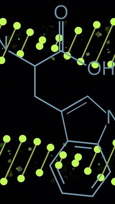 Chemical structure and DNA strands, molecular biology animation Stock Footage 342609655
