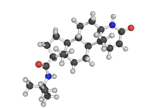 Chemical structure of finasteride Stock Illustration