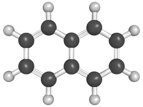 Chemical structure of naphthalene Stock Illustration