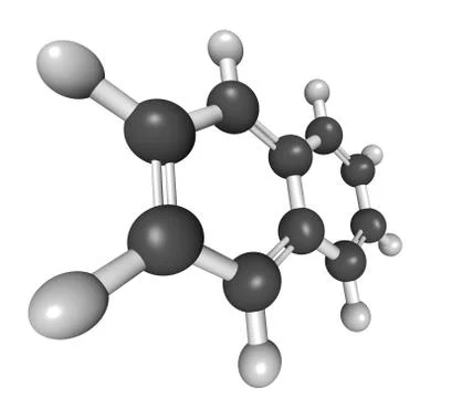 Chemical structure of naphthalene Stock Illustration