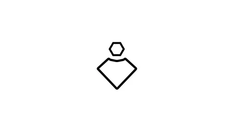 Chemical Structure Representing Cyclohexane With Attached Functional Group 스톡 동영상 331897930
