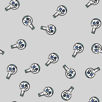 Chemical synthesis engineer vector seamless pattern 스톡 일러스트