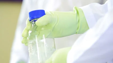 Chemical test in laboratory. Stock Footage 59769268