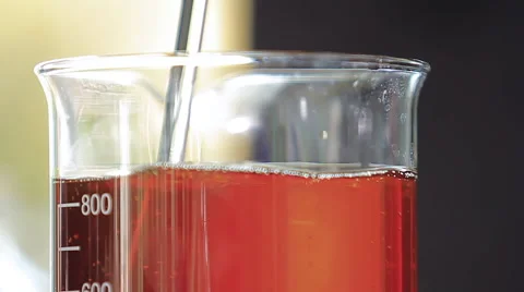 Chemical test in laboratory. Stock Footage 59769293