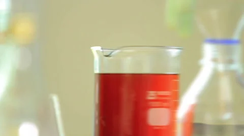 Chemical test in laboratory. Stock Footage 59769505