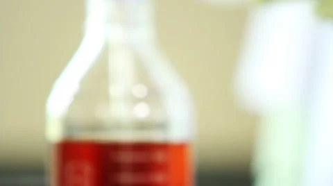 Chemical test in laboratory. Stock Footage 59769647