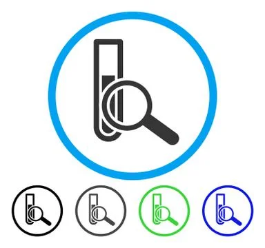 Chemical Test Rounded Vector Icon イラスト素材