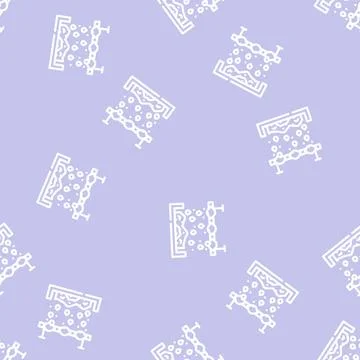 Chemical treatment solid waste line vector seamless pattern Stock Illustration