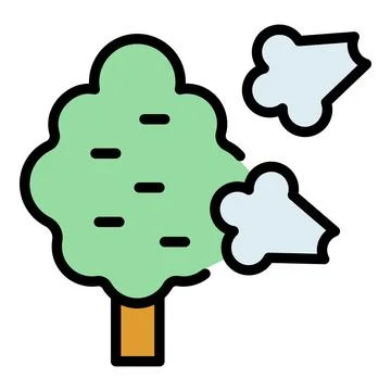 Chemical tree icon vector flat Stock Illustration