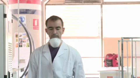 Chemical worker close Stock Footage 33767623