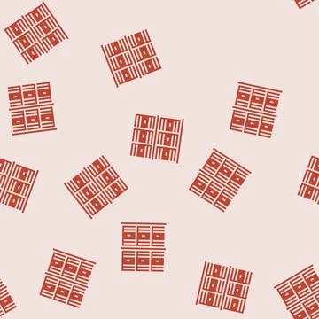 Chemicals storage engineer glyph seamless pattern 스톡 일러스트