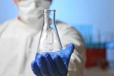 Chemist and testube Stock Photos