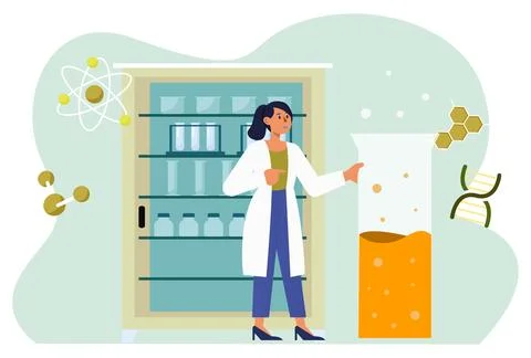 Chemist Concept Illustration Illustrazione stock