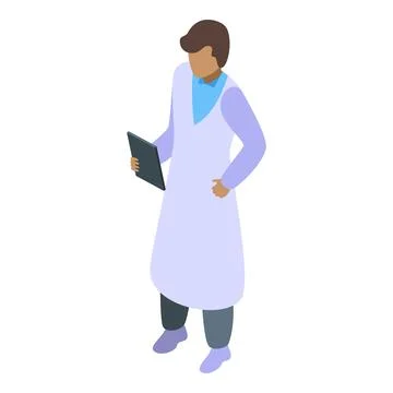Chemist holding tablet analyzing chemical compounds in laboratory 스톡 일러스트