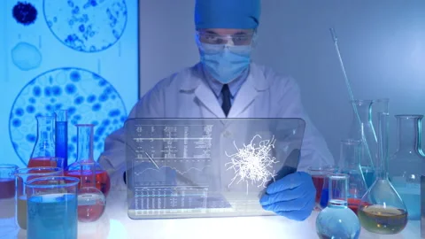 Chemist in Laboratory  Stock Footage 194854340