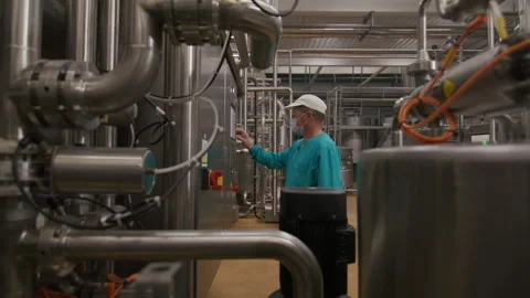 Chemist locks down access to chemicals via computer Stock Footage 256642730