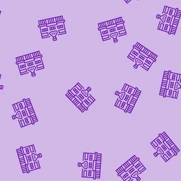 Chemist shop line seamless pattern Illustrazione stock