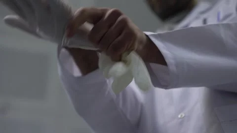 Chemist Wearing Gloves Stock Footage 140357207