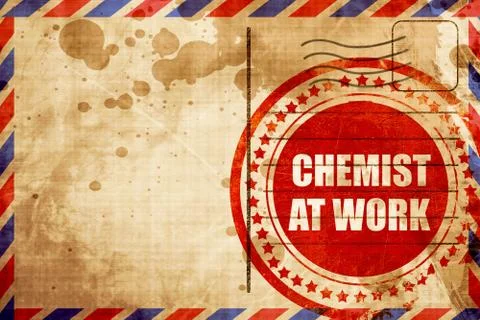 Chemist at work Stock Illustration