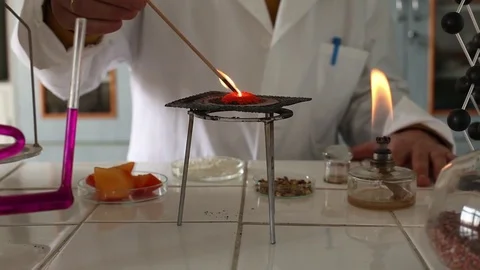 Chemist work in the laboratory in the eighties Stock Footage 71933606