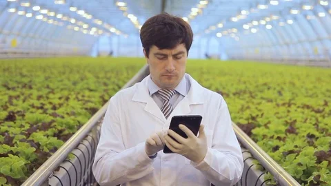 Chemist worker checks chemicals exhibit toxic biocidal properties, used to Stock Footage 77649950