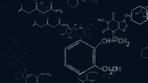 Chemistry Background In A 3D Animation | Stock Video | Pond5