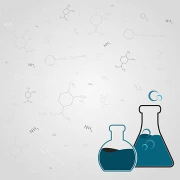 Chemistry background Stock Illustration