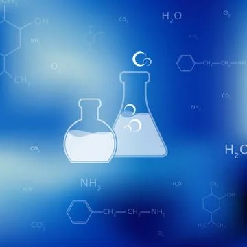 Chemistry background Stock Illustration
