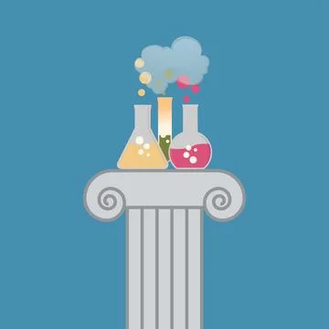 Chemistry bottles Stock Illustration
