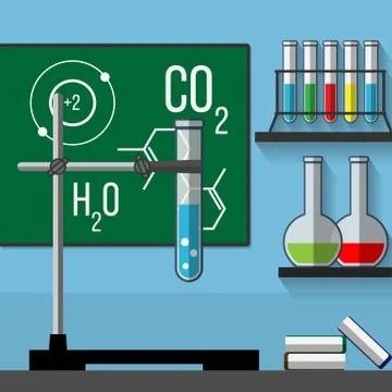 Chemistry classroom イラスト素材